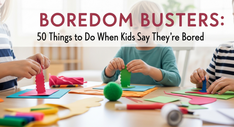 Boredom Busters: 50 Things to Do When Kids Say They're Bored