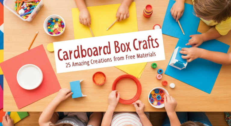 Cardboard Box Crafts for Kids: 25 Amazing Creations from Free Materials