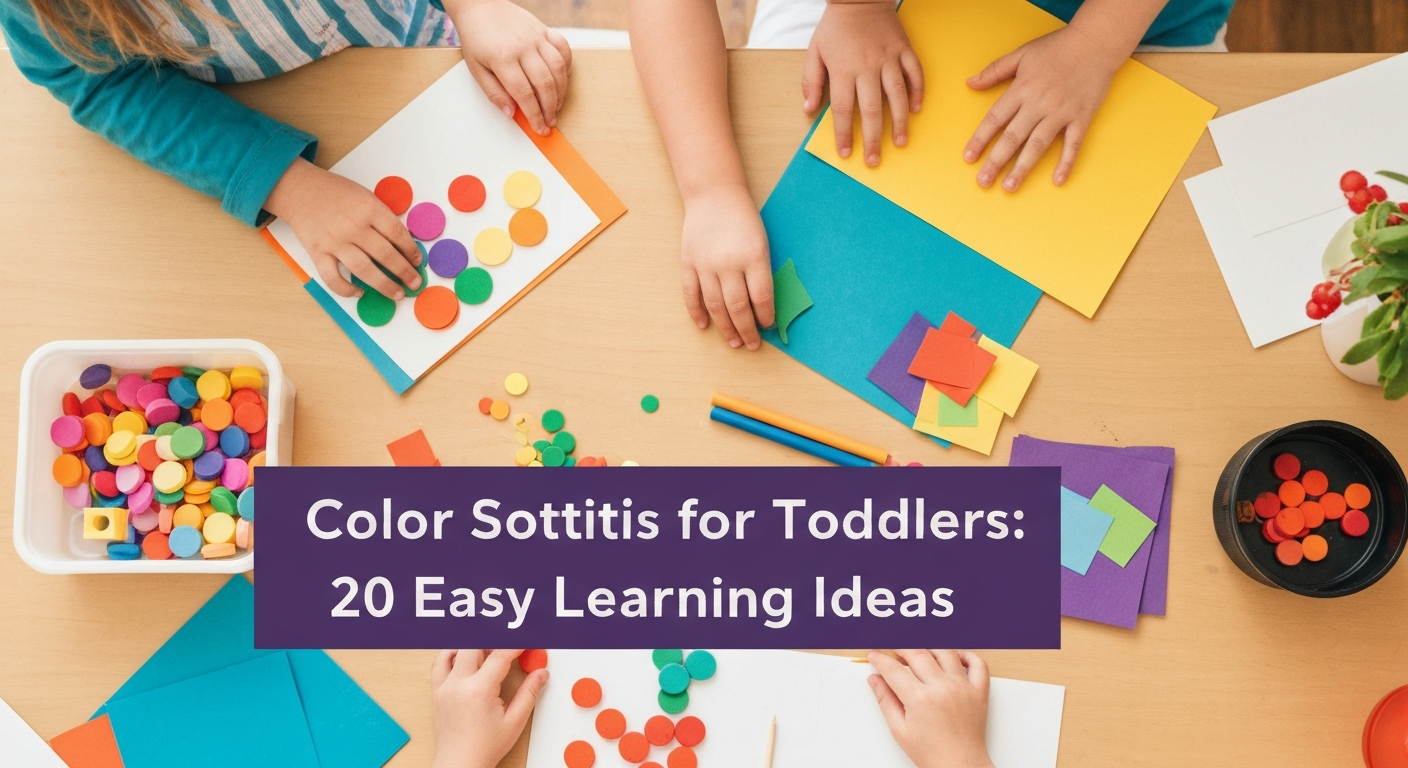 Color Sorting Activities for Toddlers: 20 Easy Learning Ideas