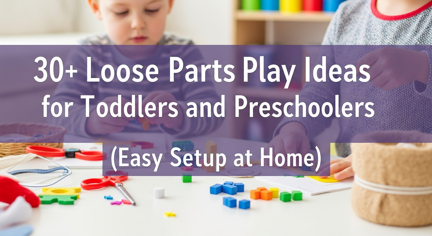 30+ Loose Parts Play Ideas for Toddlers and Preschoolers (Easy Setup at Home)