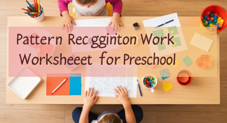 Pattern Recognition Worksheets for Preschool