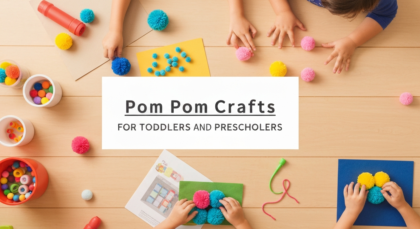 Pom Pom Crafts for Toddlers and Preschoolers