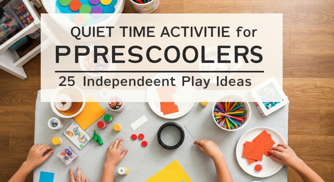 Quiet Time Activities for Preschoolers: 25 Independent Play Ideas
