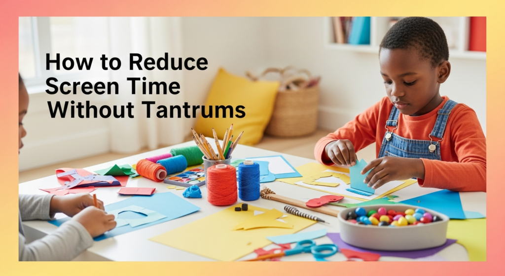 How to Reduce Screen Time Without Tantrums - tinyhandscreate.com
