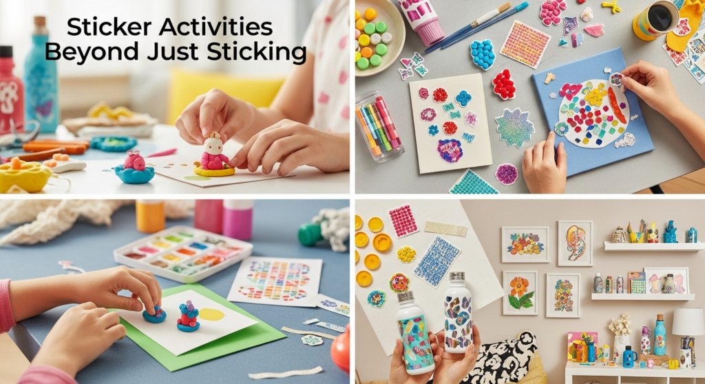 Sticker Activities Beyond Just Sticking - tinyhandscreate.com
