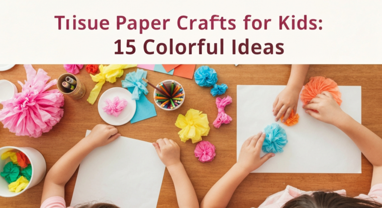 Tissue Paper Crafts for Kids: 15 Colorful Ideas