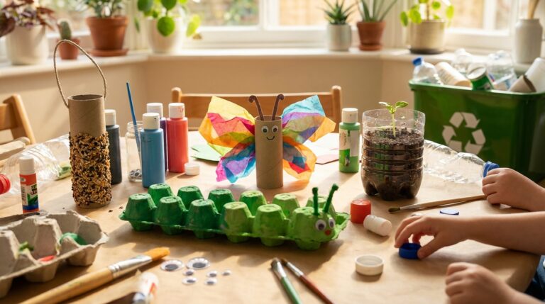 Earth Day Crafts for Kids: 15 Projects Made Entirely from Recycled Materials