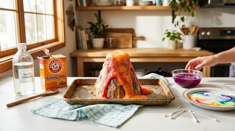 Kitchen Science Experiments for Kids: 15 Easy Volcano and Chemical Reaction Projects