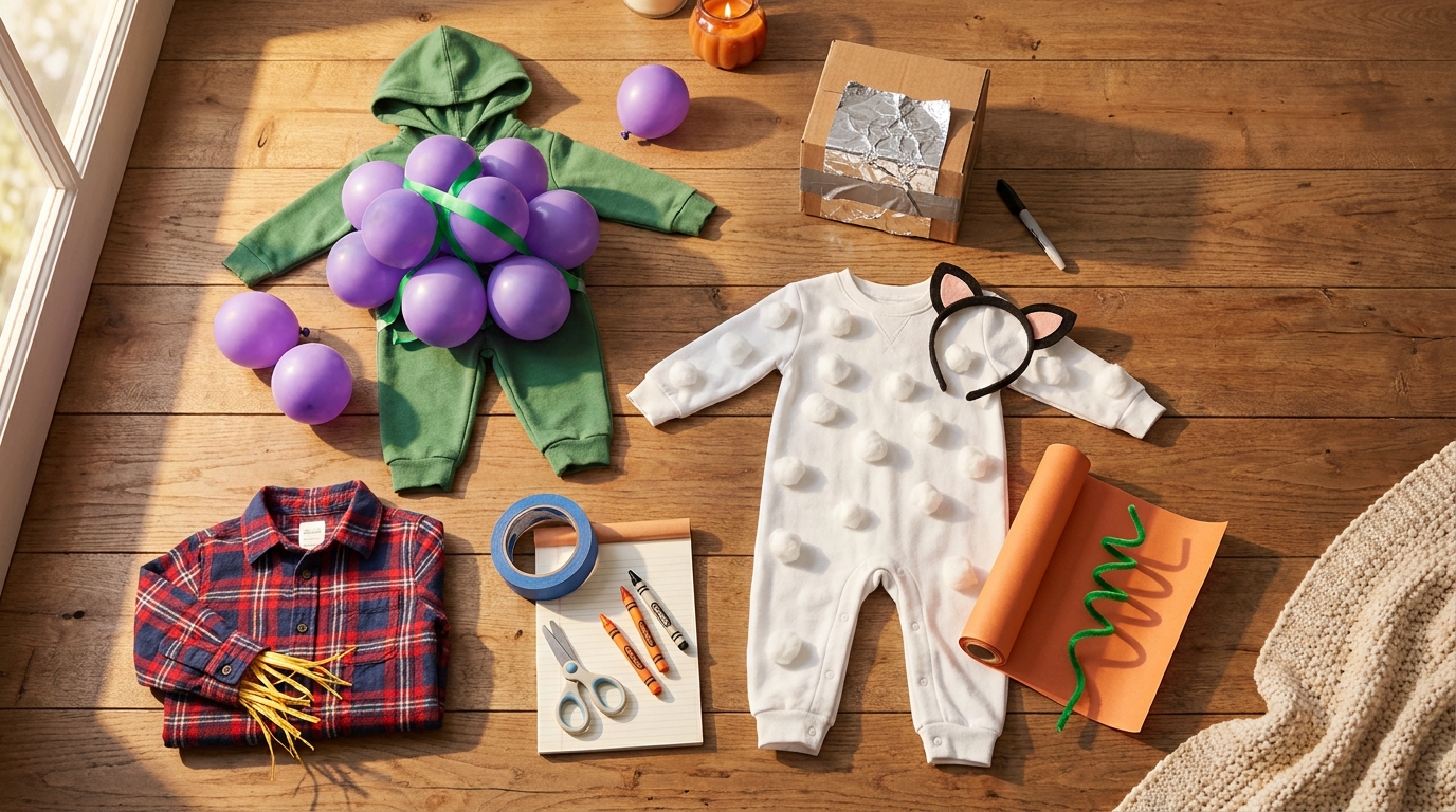 Last-Minute Halloween Costumes for Toddlers Using Home Items