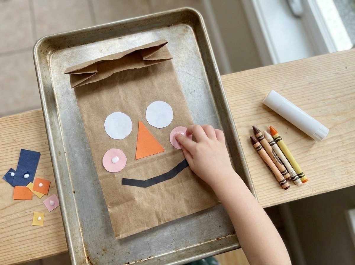 Step 1: Glue the face, one feature at a time