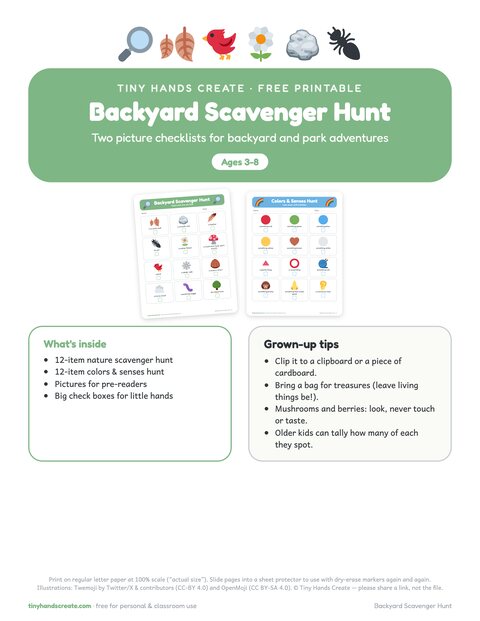 Backyard Scavenger Hunt preview