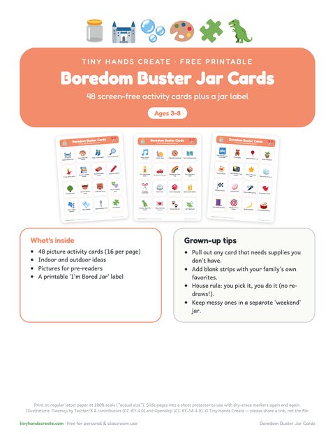 Boredom Buster Jar Cards preview