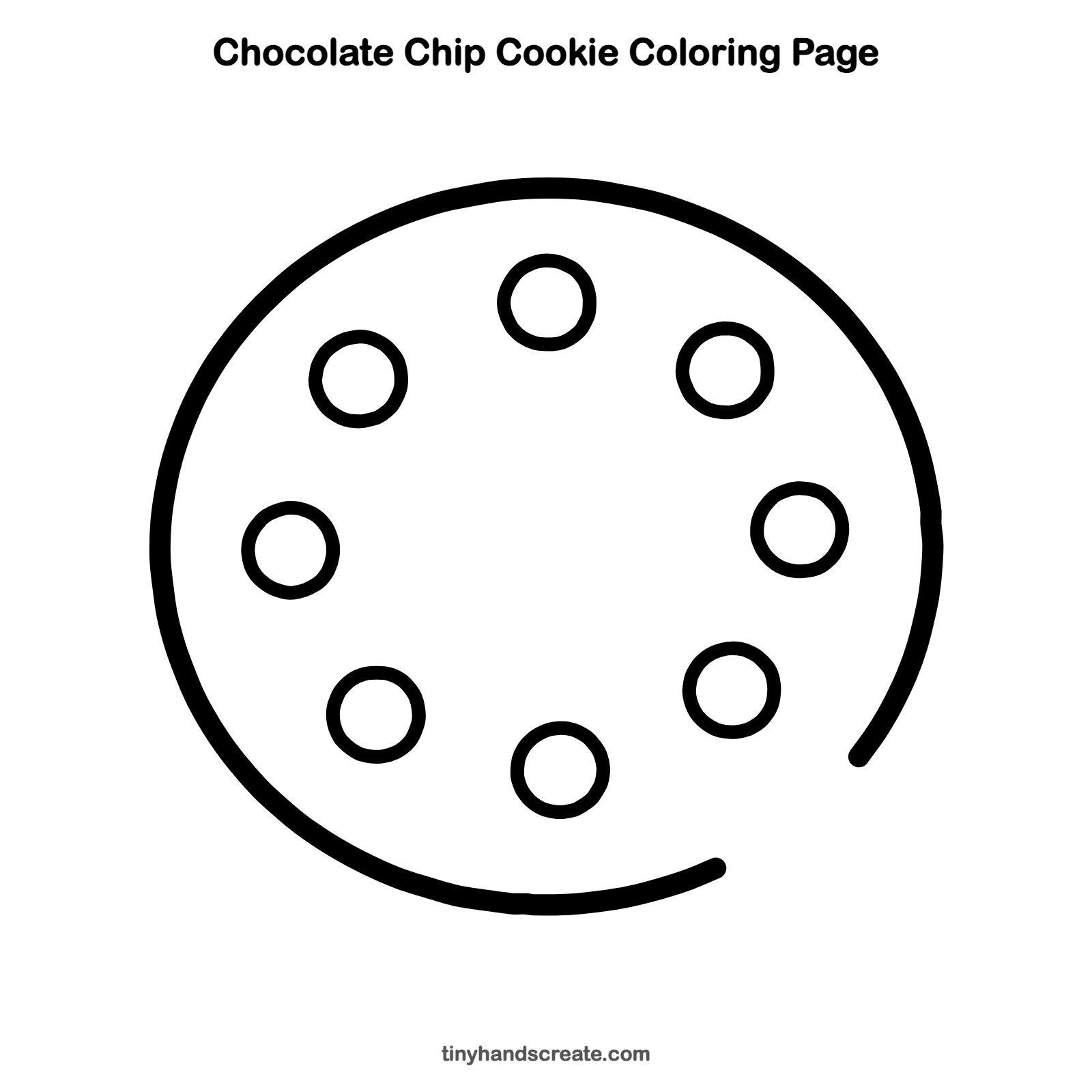 How to Draw a Chocolate Chip Cookie: Easy Step by Step for Kids
