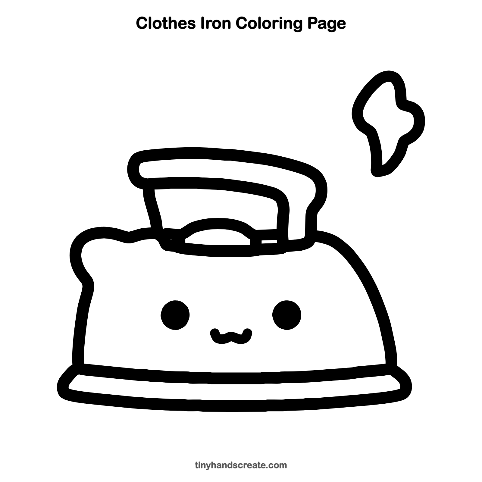 How to Draw a Clothes Iron: Easy Step by Step for Kids