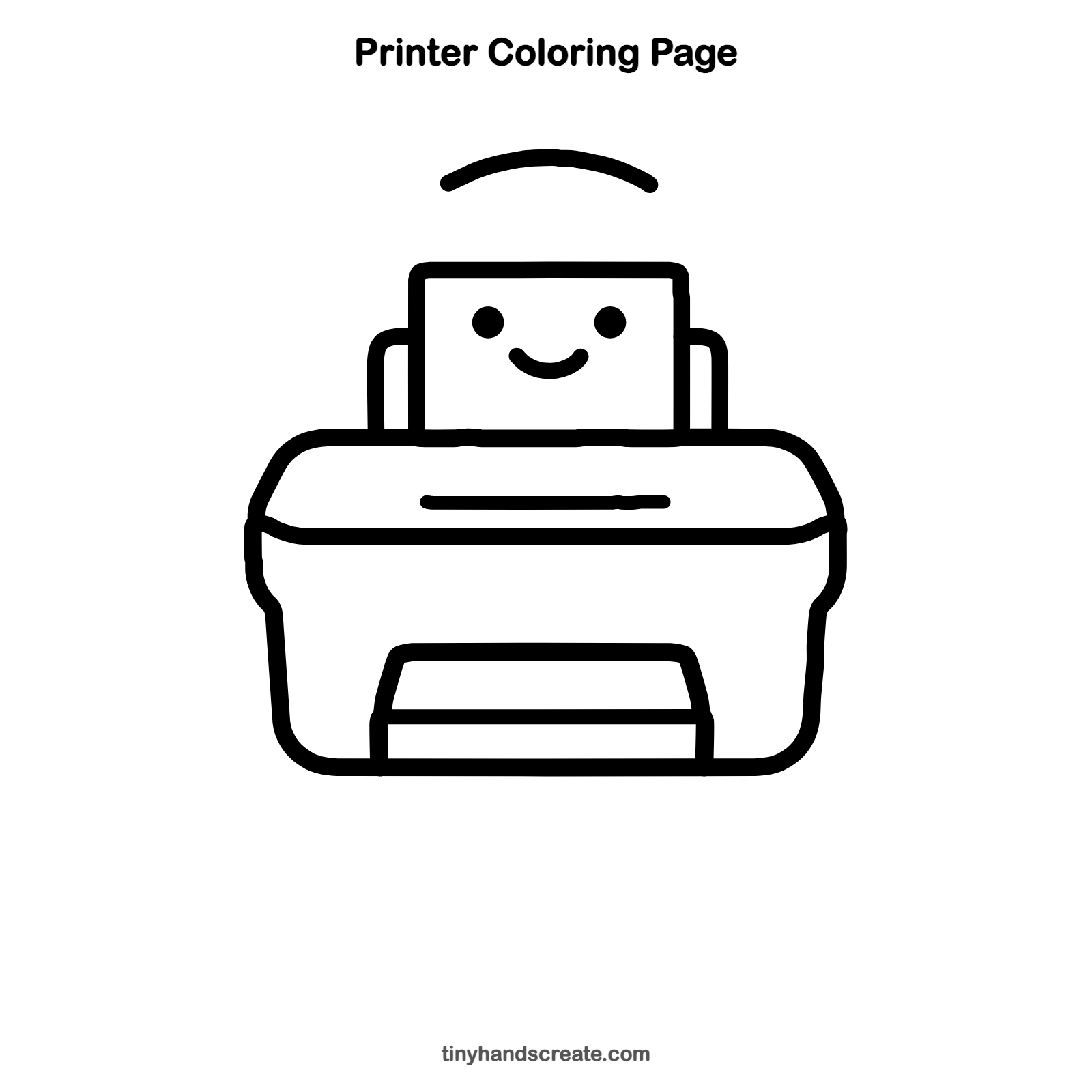 Free printable printer coloring page for kids