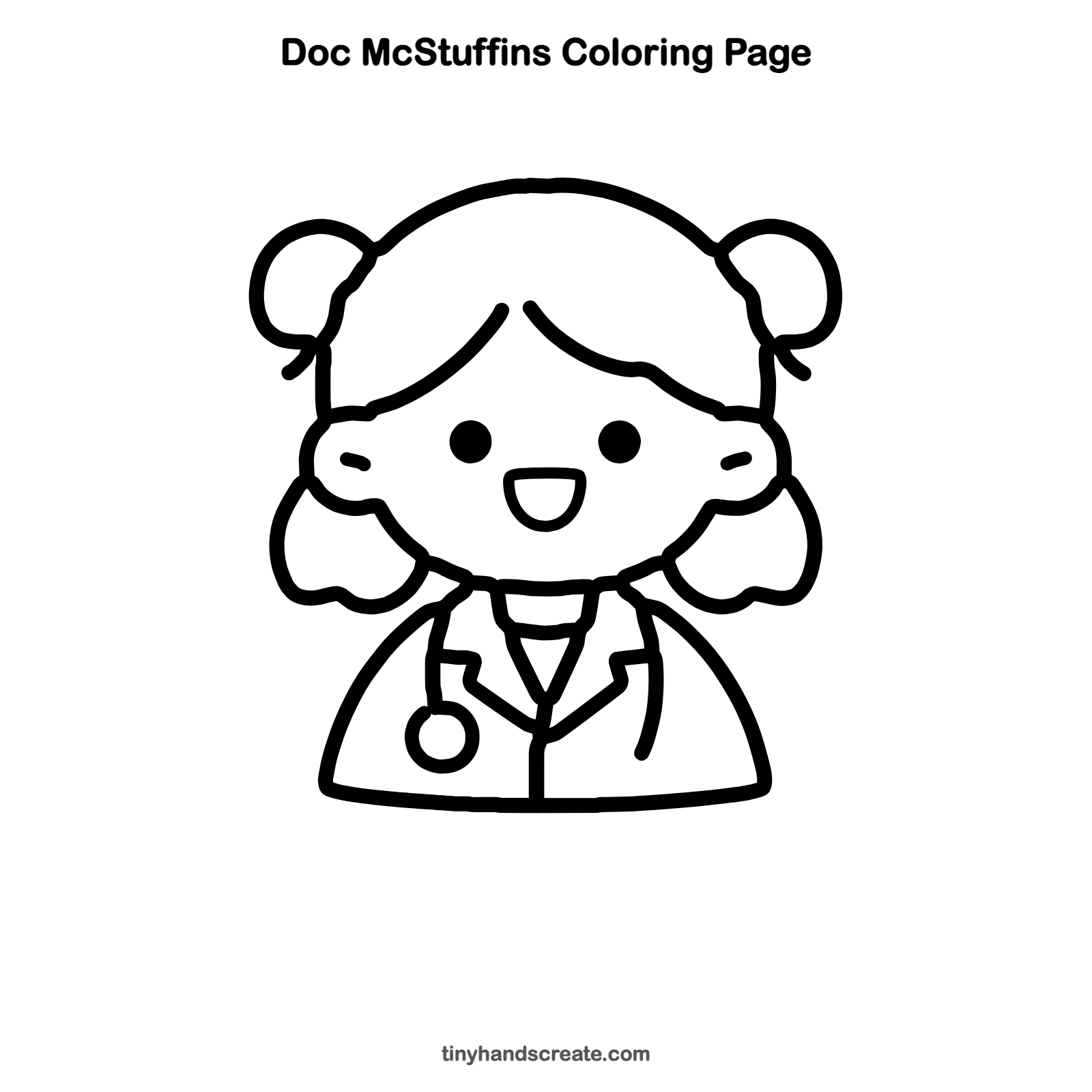 Free printable Doc McStuffins coloring page for kids