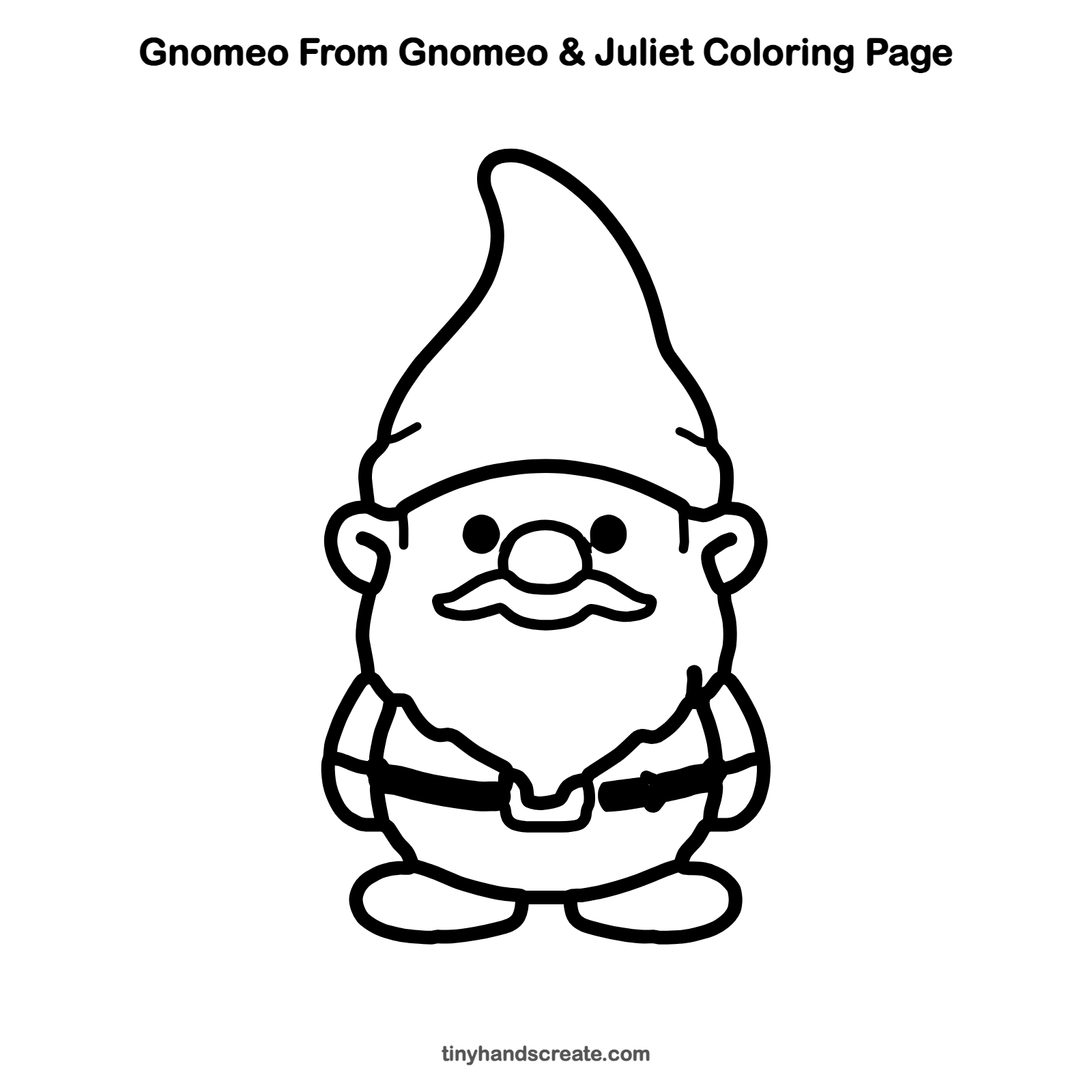 Free printable Gnomeo from Gnomeo & Juliet coloring page for kids