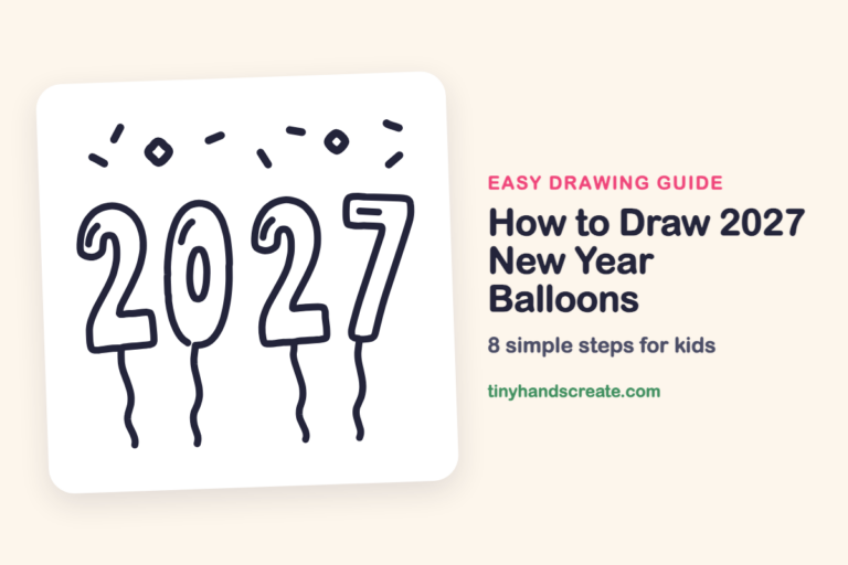 How to Draw 2027 New Year Balloons