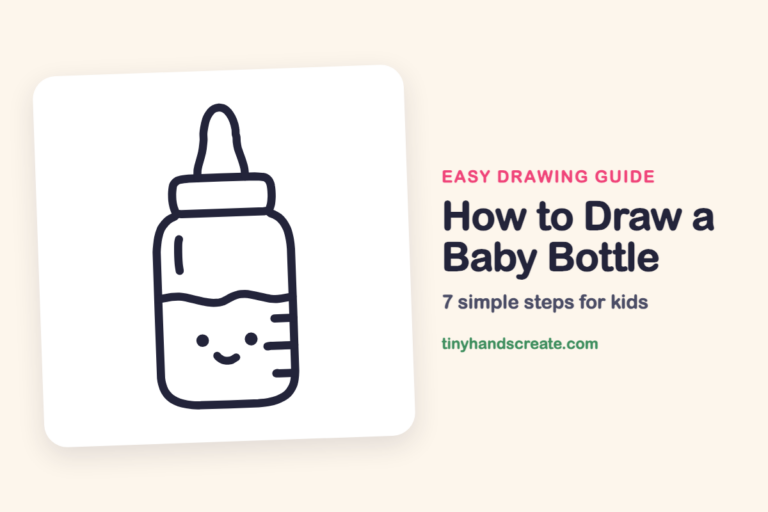 How to Draw a Baby Bottle: easy drawing guide for kids