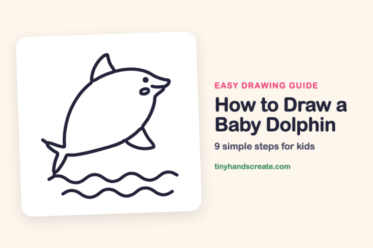 How to Draw a Baby Dolphin step by step