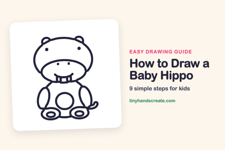 How to Draw a Baby Hippo: easy drawing guide for kids