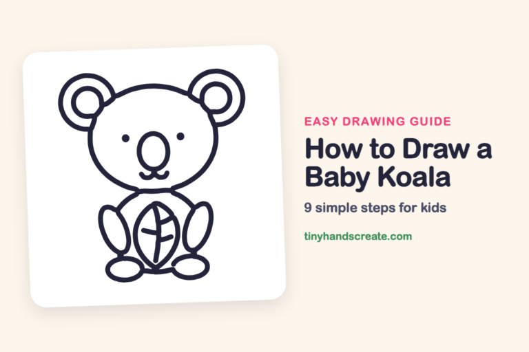 How to Draw a Baby Koala step by step