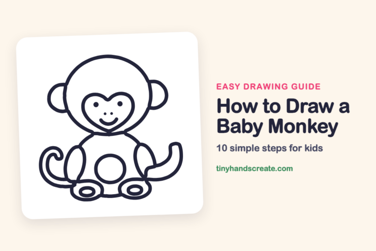 How to Draw a Baby Monkey step by step