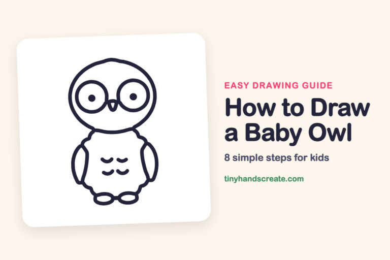 How to Draw a Baby Owl: easy drawing guide for kids