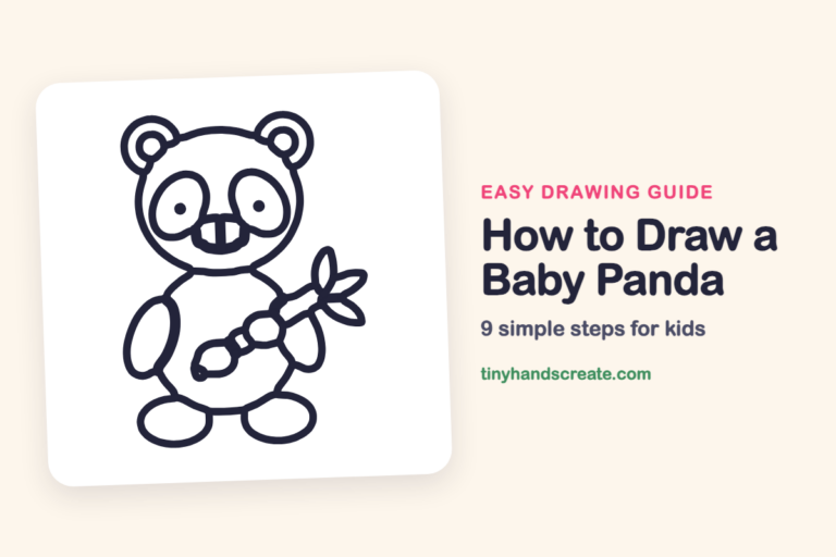 How to Draw a Baby Panda: easy drawing guide for kids