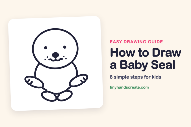 How to Draw a Baby Seal: easy drawing guide for kids