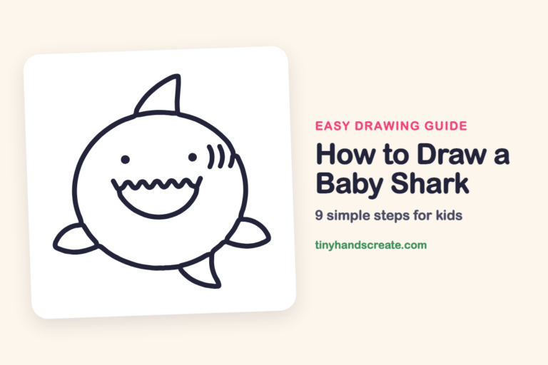 How to Draw a Baby Shark: easy drawing guide for kids