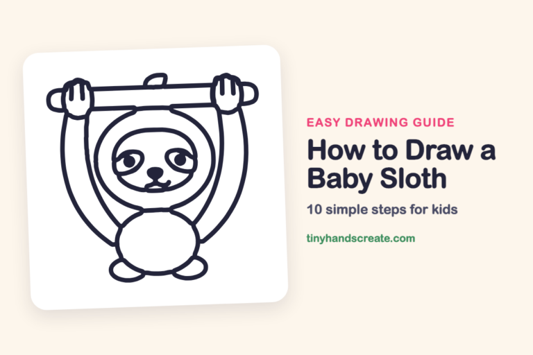How to Draw a Baby Sloth: easy drawing guide for kids
