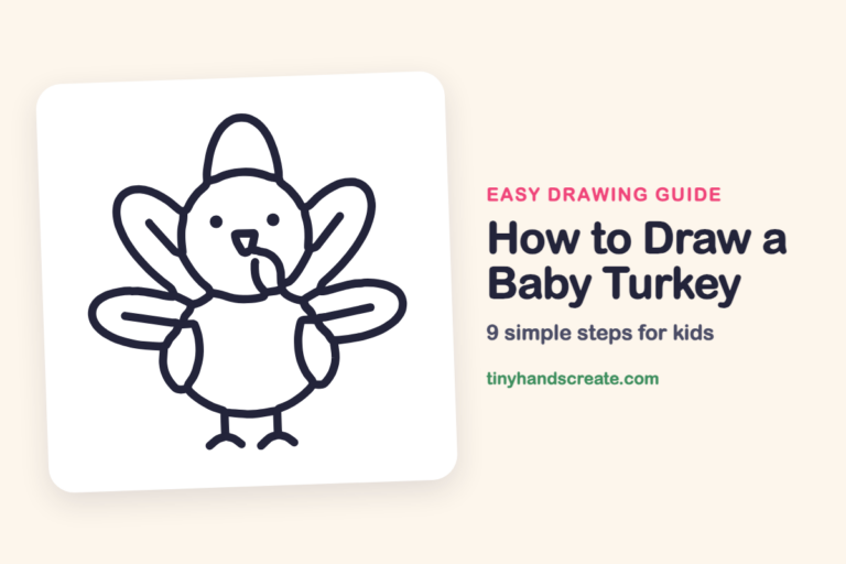 How to Draw a Baby Turkey step by step