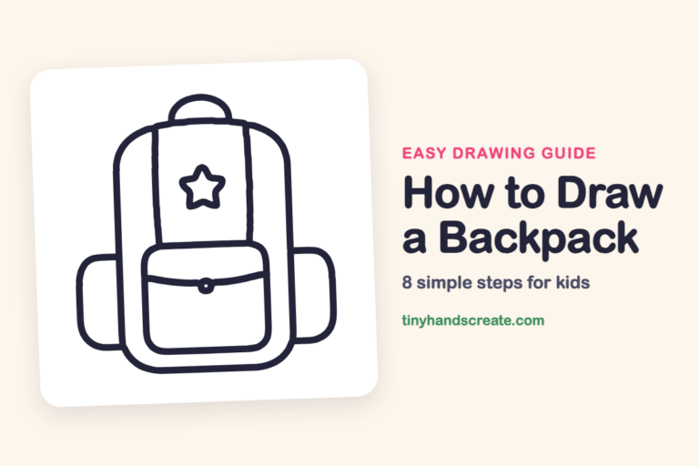 How to Draw a Backpack: easy drawing guide for kids