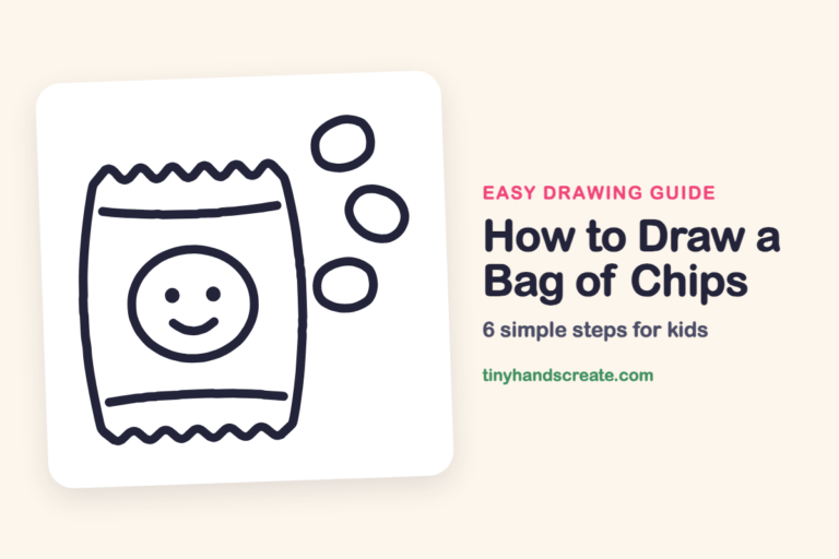 How to Draw a Bag of Chips: easy drawing guide for kids