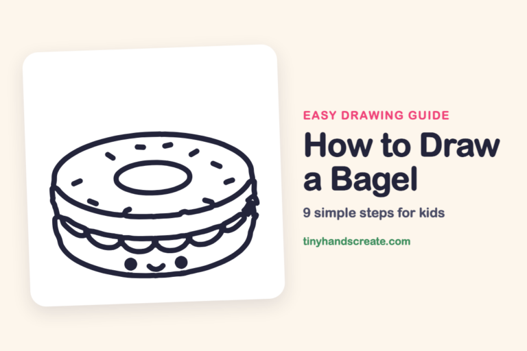 How to Draw a Bagel step by step