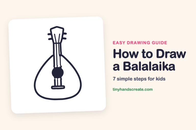 How to Draw a Balalaika: easy drawing guide for kids