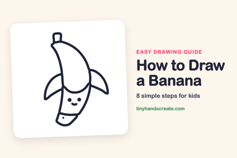 How to Draw a Banana: easy drawing guide for kids
