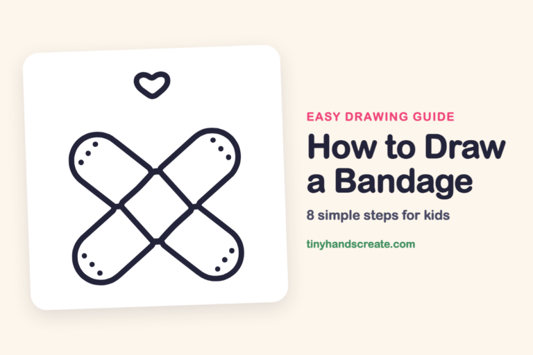 How to Draw a Bandage step by step