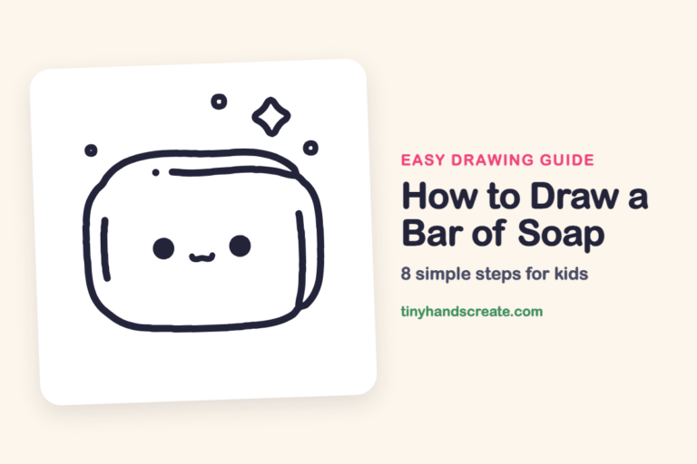 How to Draw a Bar of Soap: easy drawing guide for kids