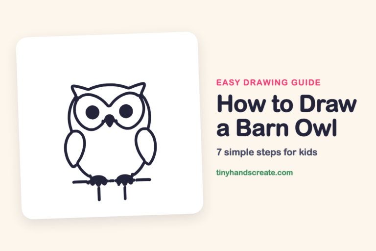 How to Draw a Barn Owl: easy drawing guide for kids