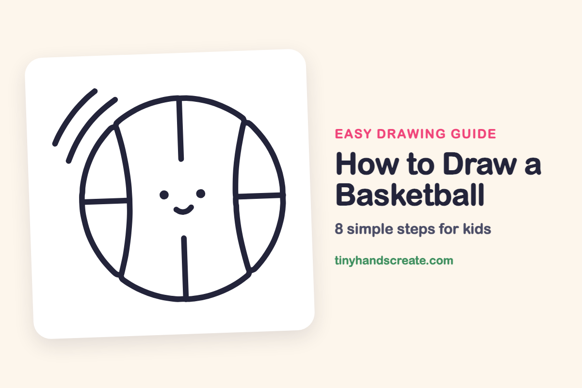 How to Draw a Basketball: easy drawing guide for kids