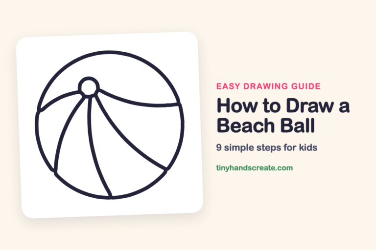 How to Draw a Beach Ball: easy drawing guide for kids