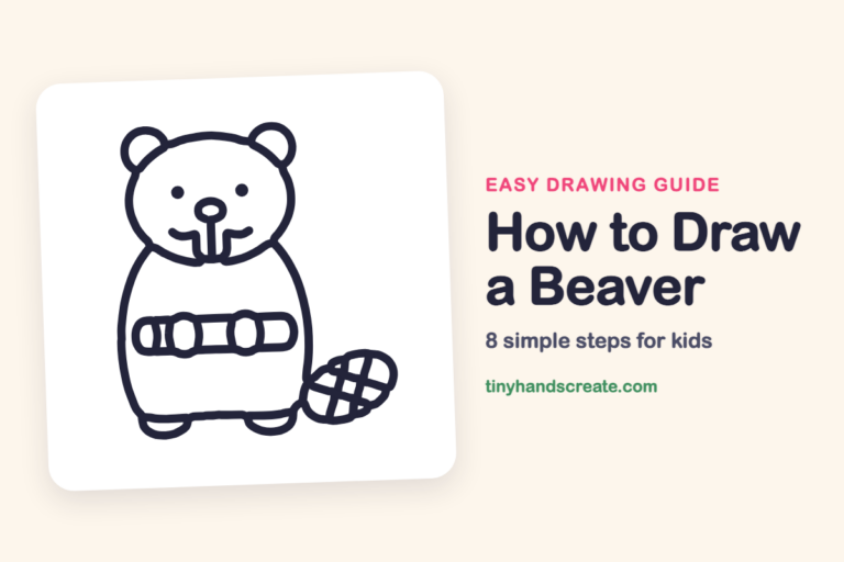 How to Draw a Beaver: easy drawing guide for kids