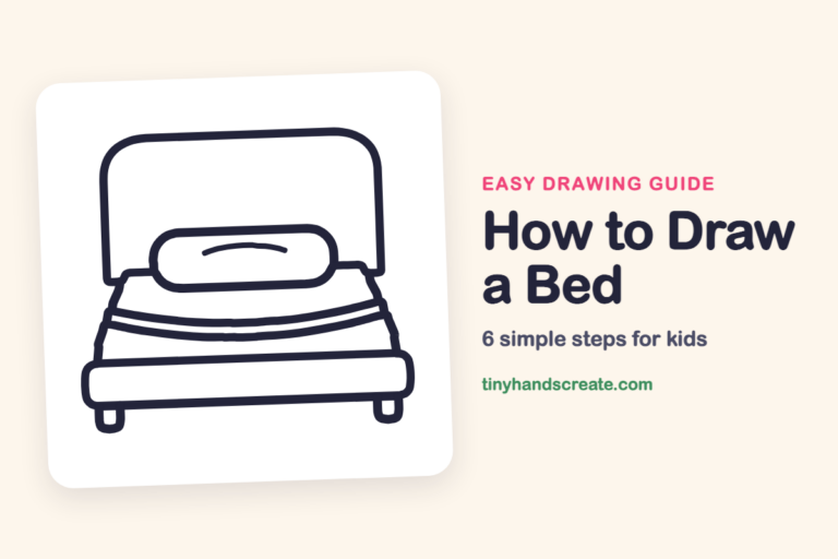 How to Draw a Bed: easy drawing guide for kids