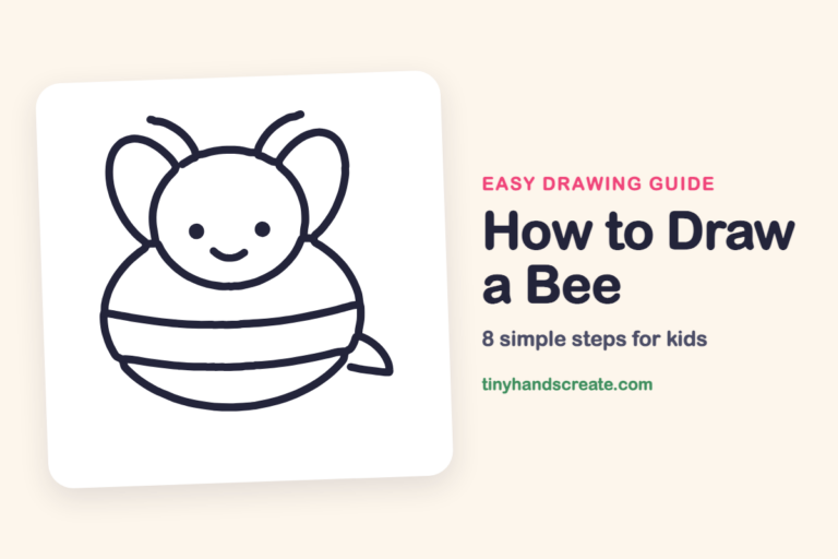 How to Draw a Bee: easy drawing guide for kids