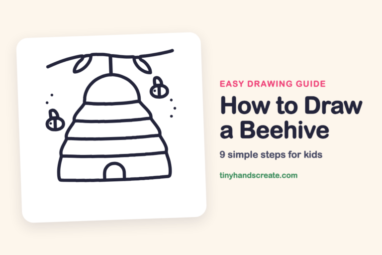 How to Draw a Beehive: easy drawing guide for kids