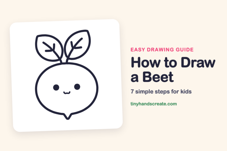 How to Draw a Beet: easy drawing guide for kids