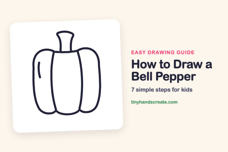 How to Draw a Bell Pepper: easy drawing guide for kids
