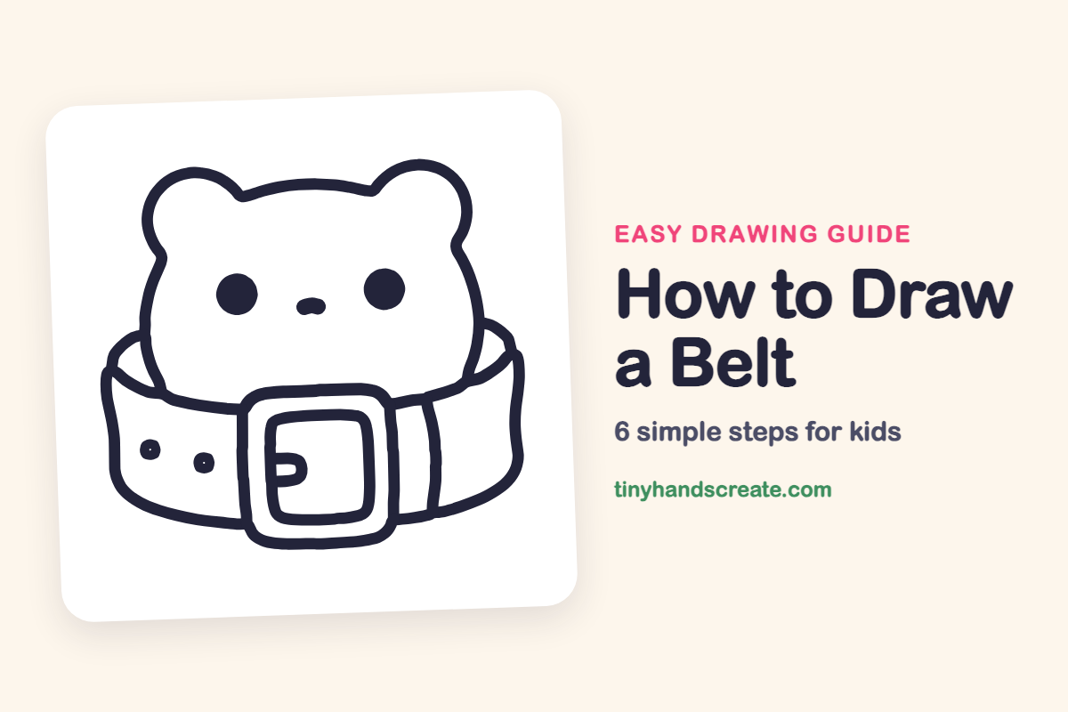 How to Draw a Belt: easy drawing guide for kids